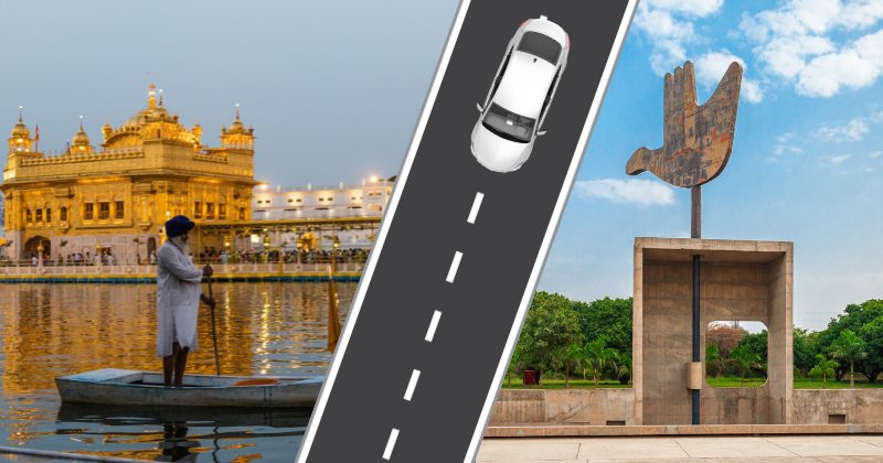 Amritsar to Chandigarh Taxi Service